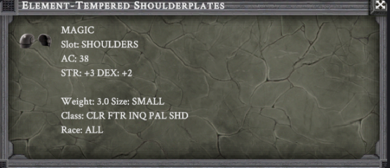 ELEMENT-TEMPERED SHOULDERPLATES item card
